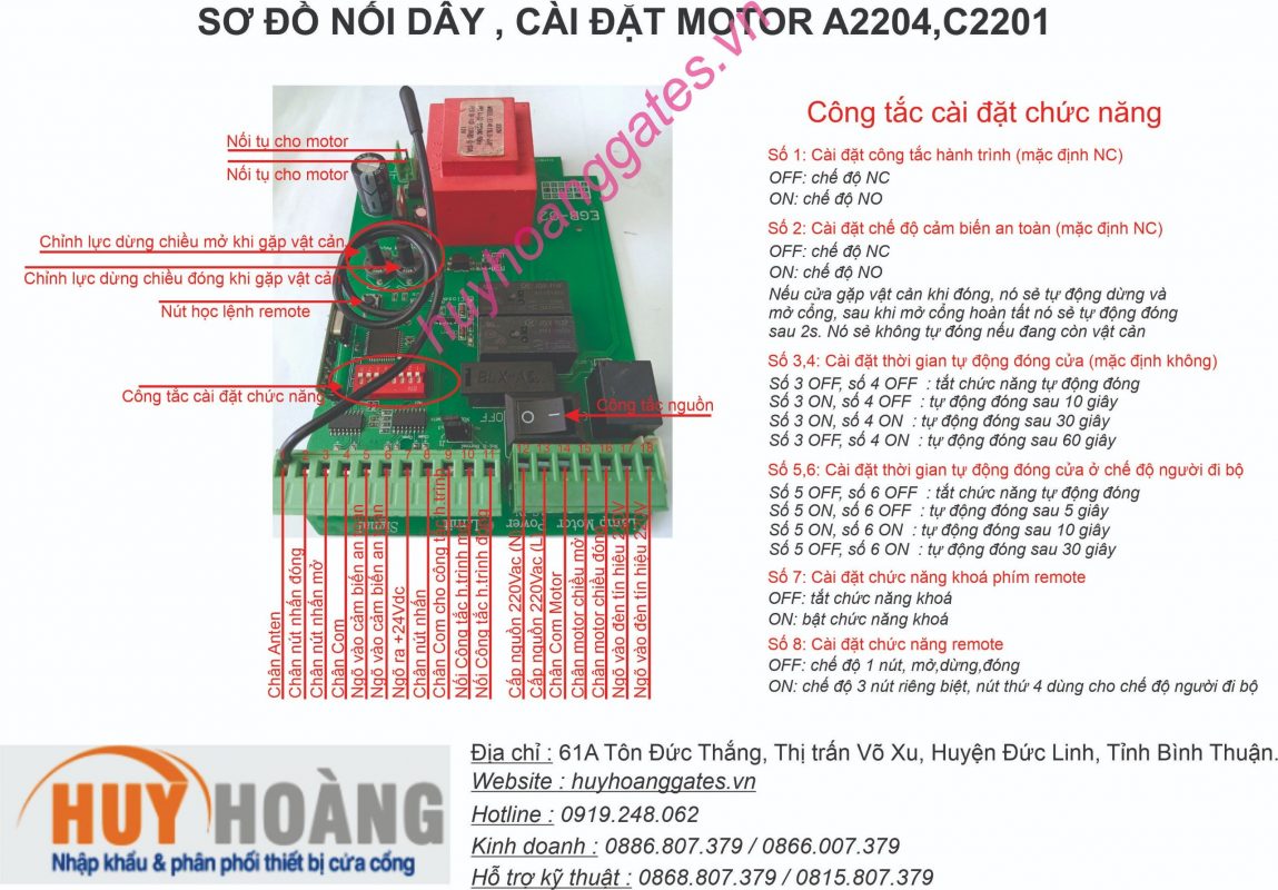 Motor cổng tự động 2026
